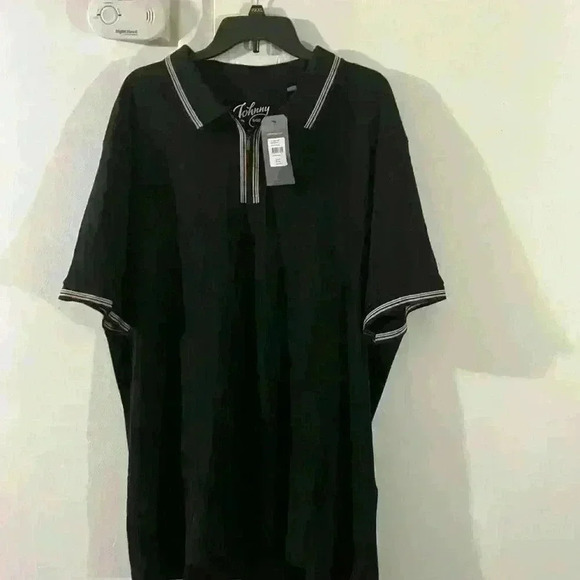 NWT Johnny Bigg 2xl Black Phoenix Neck Zip Polo - Picture 3 of 7